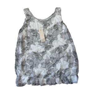 GIUSY SILK Sleeveless tank, size women's Med/Large, NWT; Italian